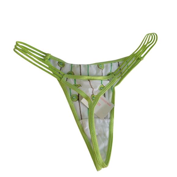 Rare Y2K JOLIE Intimates Women's Thong/G-String Novelty Print KIWI KAWAII Core - Picture 9 of 13